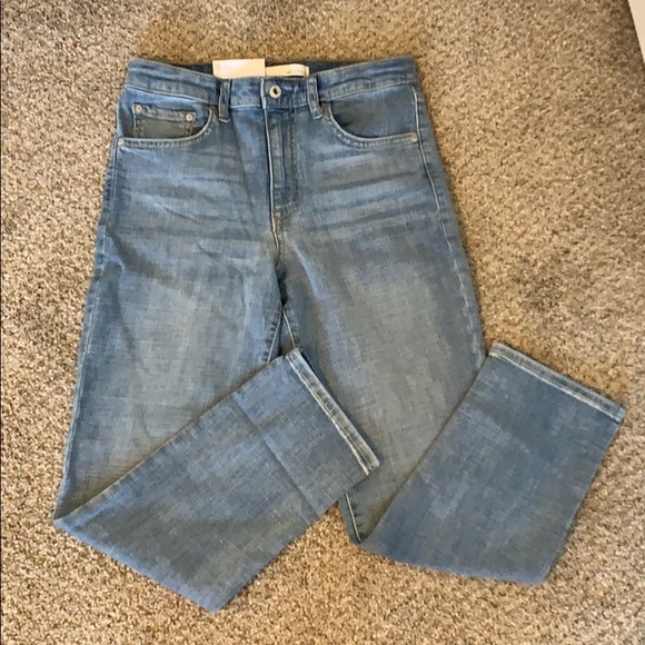 NWT Ella Moss high rise straight light wash jeans - Picture 3 of 4